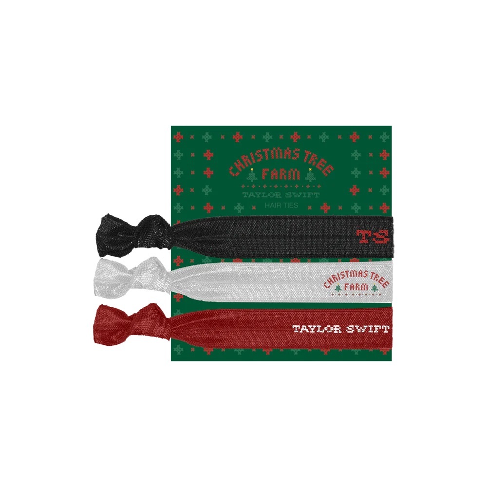 Taylor Swift Christmas Tree Farm Hair Ties IN HAND